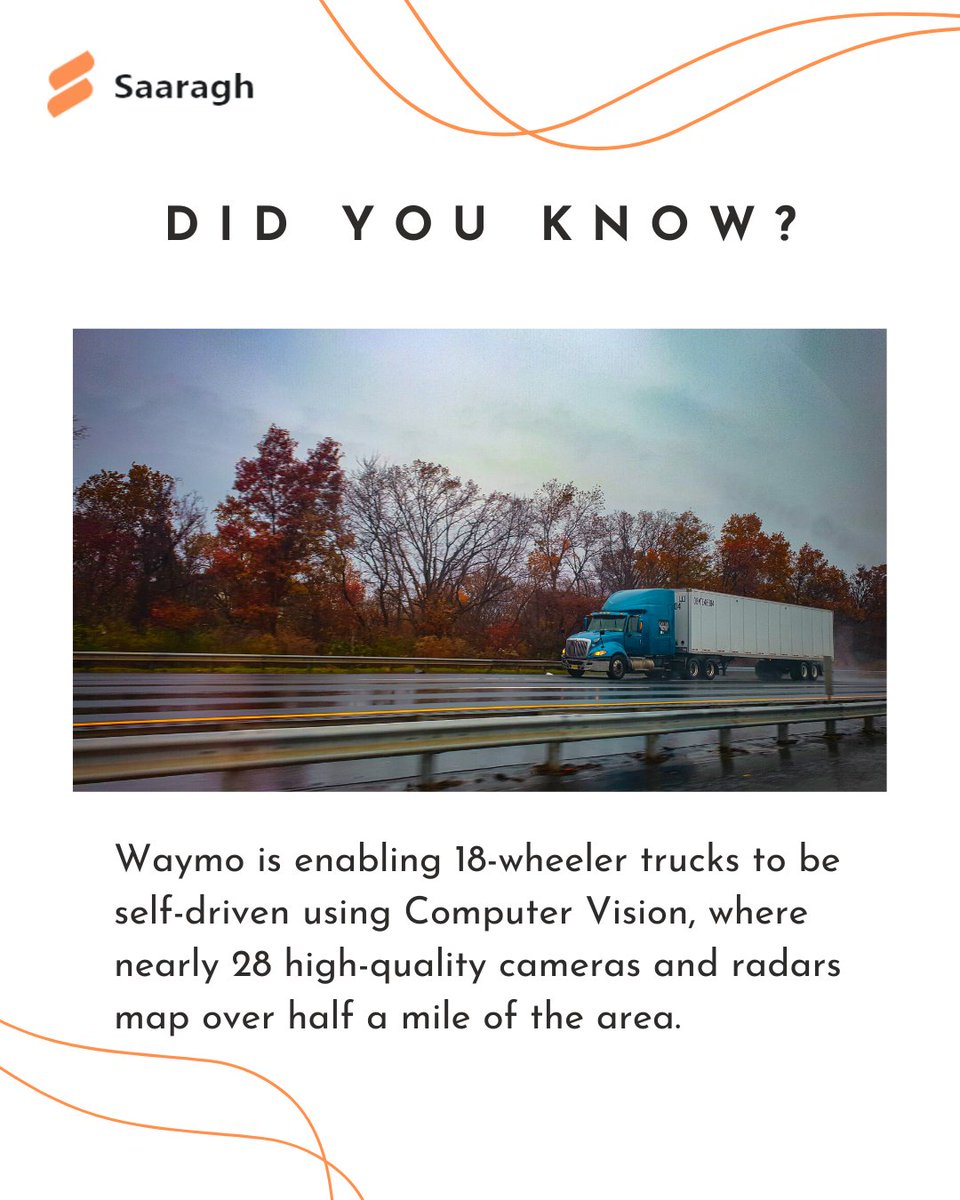 SaaraghT's tweet photo. #ComputerVision has numerous applications in each and every industry. What do you think about #autonomous #vehicles which are run by a computer with inputs from #cameras and various #sensors?

Do you think computer driven vehicles will be the only type of vehicles in the future? https://t.co/P3oYvGsOQn