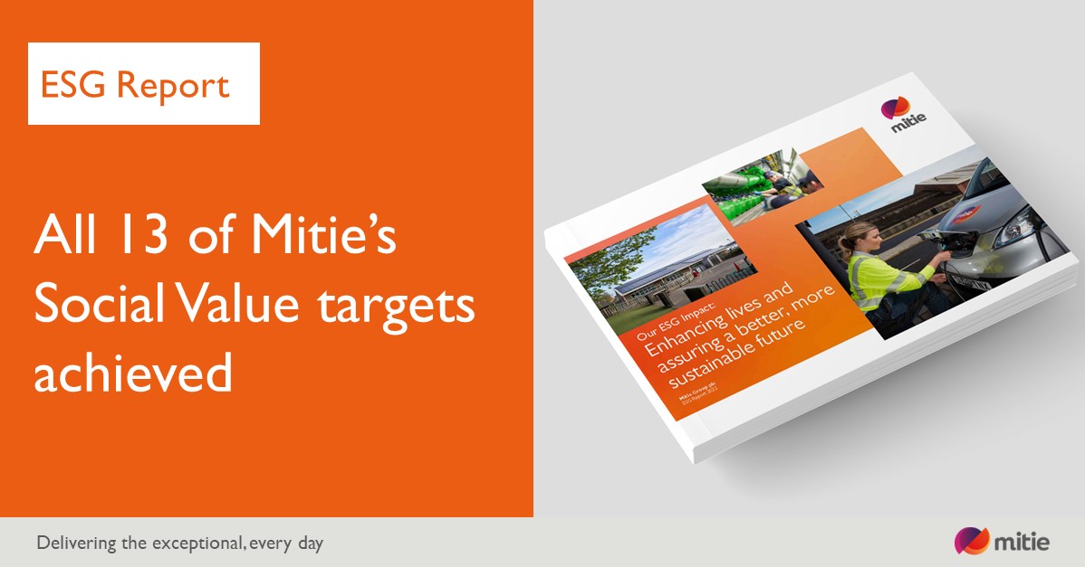 Our latest ESG Report outlines progress across all areas of our ESG strategy and shares key achievements for each of the five pillars of our Framework.

Read our ESG Report > wearemit.ie/bG1j50KZqTH

#MitieESGReport | #Sustainability