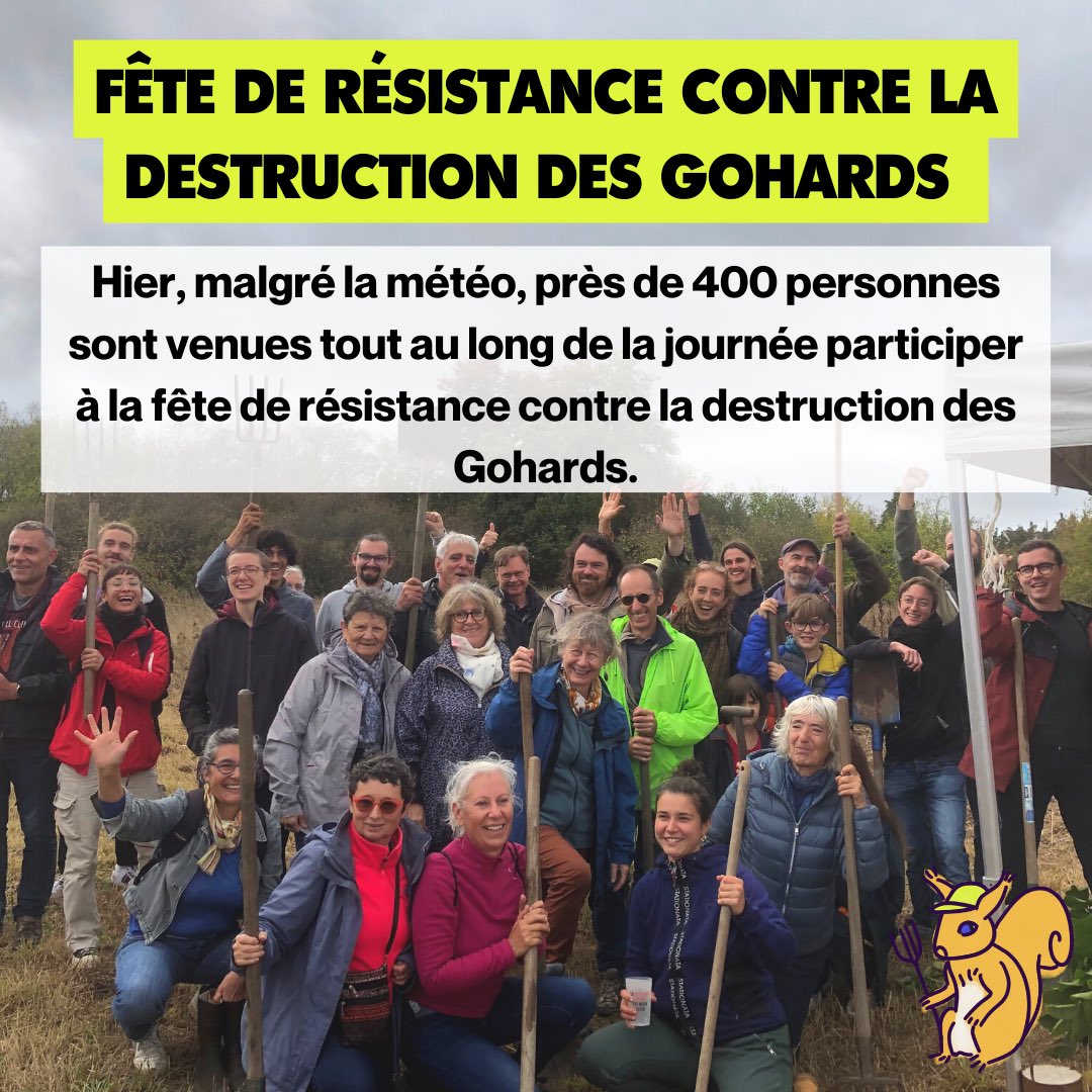 GohardsEnDanger's tweet photo. Retour sur la journĂ©e de samedi, sur la fĂȘte de rĂ©sistance contre la destruction des Gohards !
#Nantes #Stopartificialisation
đ https://t.co/NCjMr3P1Nn