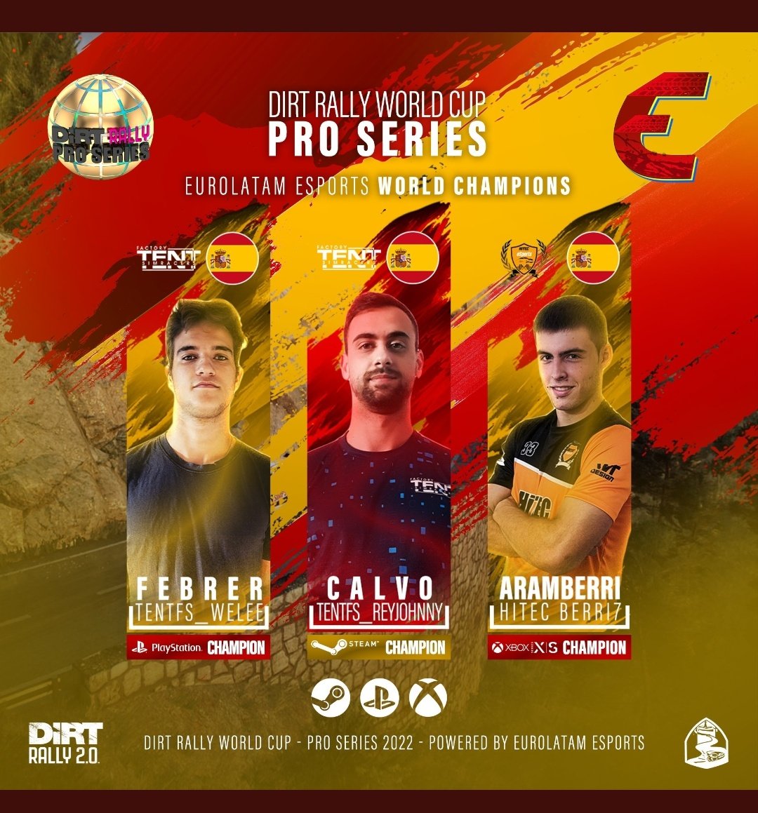 HiTEC_eSports's tweet photo. ⤵️⤵️⤵️
Mención muy especial a nuestros compañeros que lo intentaron en las fases previas
#SEBAS
#CRACING
#CRISTIAN
#VICENTE
#DAVIDWAS
#CHOLL
Y por último y no menos importante, enhorabuena a @TENTFactorySimR, @reyJonhy y @kasero46 y todos sus compañeros🇪🇸💪
GRACIAS @Eurolatam_ https://t.co/4hqb7DBiCx