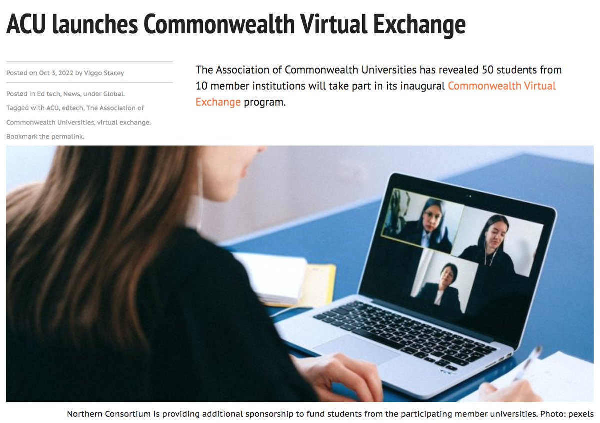 The Association of Commonwealth Universities has revealed 50 students from 10 member institutions will take part in its inaugural Commonwealth Virtual Exchange program

thepienews.com/news/acu-launc…

#intled