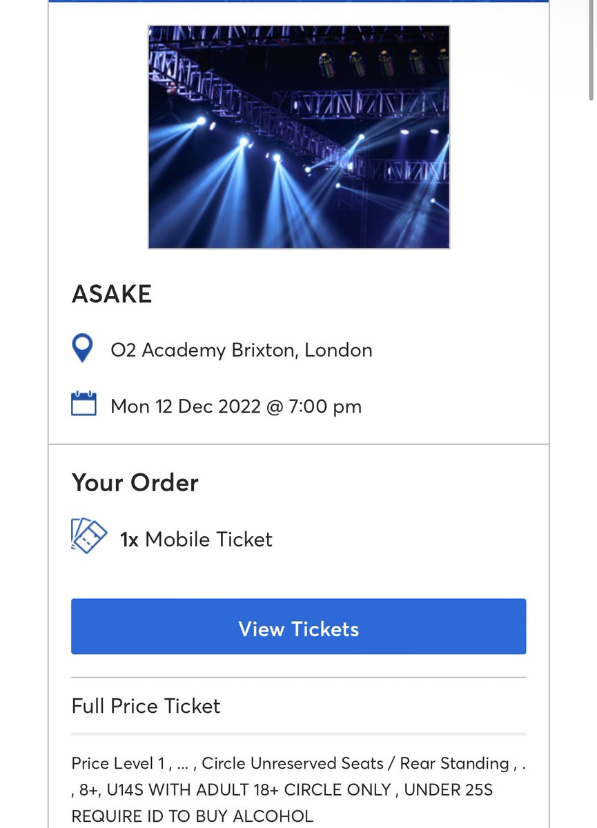chimpo00's tweet photo. Selling Asake tickets Monday 12 December https://t.co/v4xMuOz12z