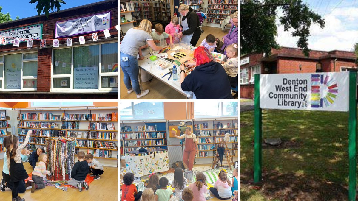 Denton West End Community Library is a community run library and community hub in Dane Bank, Denton in Tameside Greater Manchester. The Community successfully acquired the library in June 2013 when it faced closure from the local authority.
#LibrariesWeek <a href="/DWECL/">Denton West End Community Library</a>