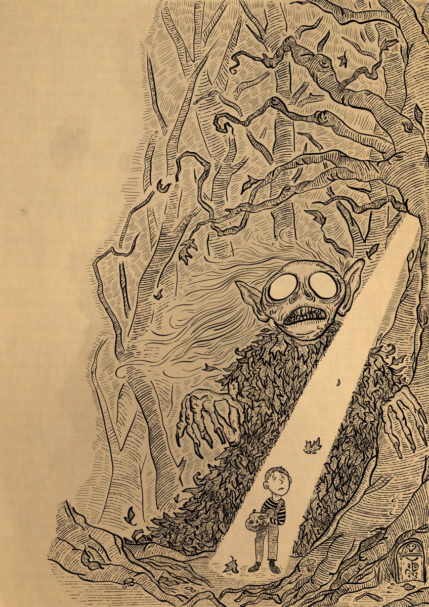 JaviertPrado's tweet image. Los amigos de la maravillosa @revistatartarus me pidieron una ilustración de portada para su especial de Halloween (que podéis leer GRATIS aquí: lektu.com/l/revista-tart…)

Digamos que no nos encontramos en una época recomendable para adentrarnos solos en los bosques... 🍂