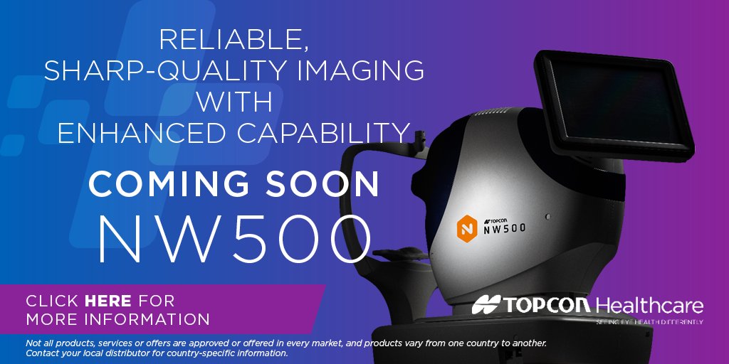 topcon_asia's tweet photo. NW500 is COMING SOON! 🔜 ✨

It delivers a fully automated image capture that provides consistent, sharp-quality color fundus images. 

✅Want to know more? Write to us for more information.
📩med.sales.sg@topcon.com

#topconhealthcare #topcon #retinalcamera #fundusphotography https://t.co/eB2GBI4zQ3