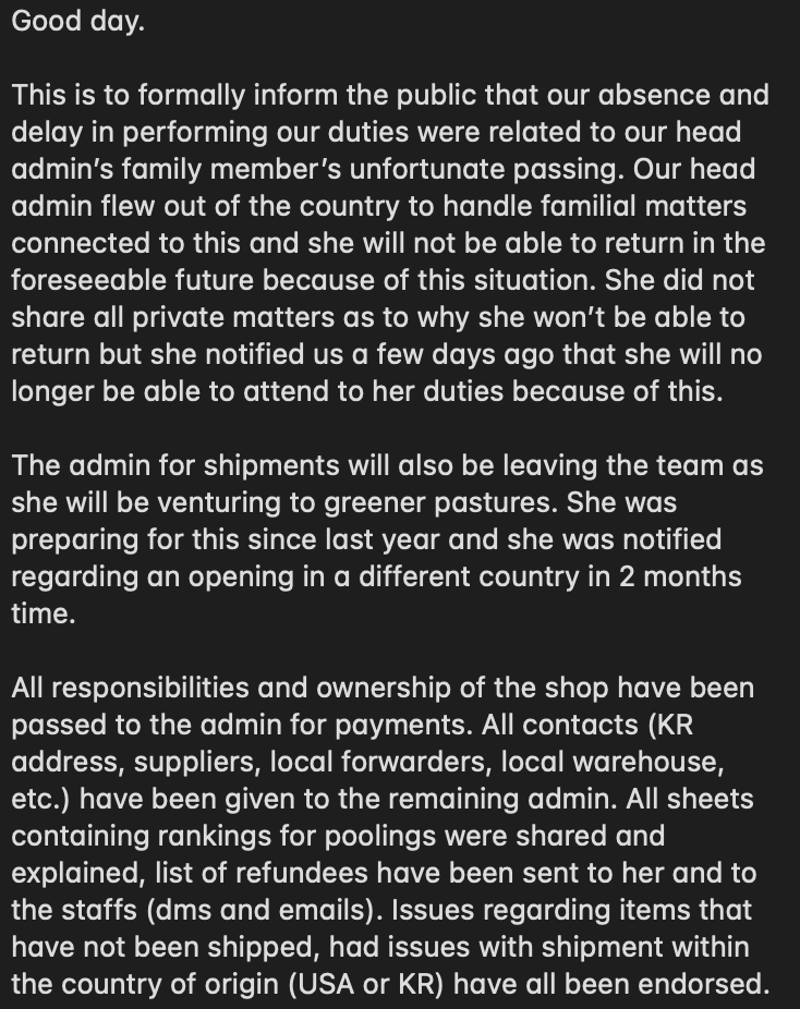 multiseoul's tweet photo. Update on the current situation of the shop. https://t.co/pAryhg5aZ9