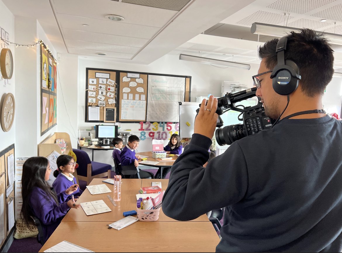 We are excited to be filming for our recruitment video today at @dixonsaa and spending time with our wonderful primary students! #teamdixons #MondayFunday