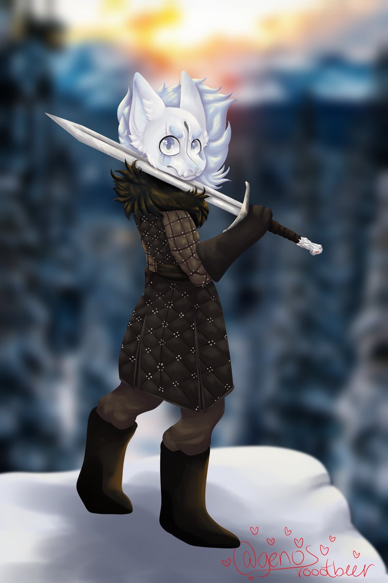 genosroootbeer's tweet photo. Drew one of my OCs dressed up as Jon Snow for Halloween :)
#furryartwork #furry #comfortsaur #jonsnow https://t.co/rGgqWWVBWV
