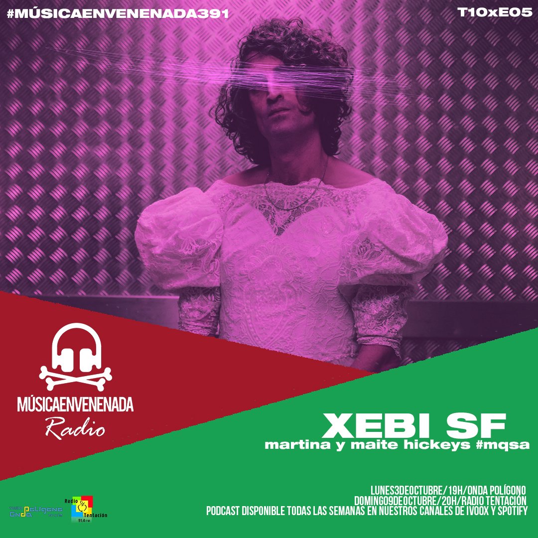 Se comenta que hoy al programa vienen <a href="/xebisf/">Xebi SF</a> y Martina y Maite de <a href="/hickeysband/">Hickeys</a> con <a href="/Envenenadub/">Samu Sobrino // Envenenadub ha muerto</a>, <a href="/SayYesDJ/">Say Yes DJ</a> y las <a href="/Mallo_musica/">MALLO</a> ✨🚀 a las 19h, Música Envenenada 📻 107.3 FM ondapoligono.org