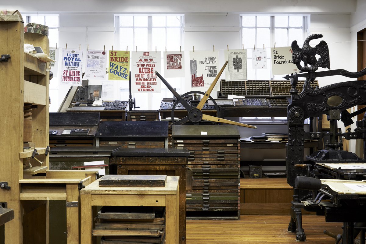 stbridefdn's tweet photo. It's #LibrariesWeek and the theme is lifelong learning. We offer lots of exciting ways to learn about print and type - from research in our reading room, to printing courses in our workshop and inspiring talks. @librariesweek #NeverStopLearning https://t.co/QcjN5bS4DY