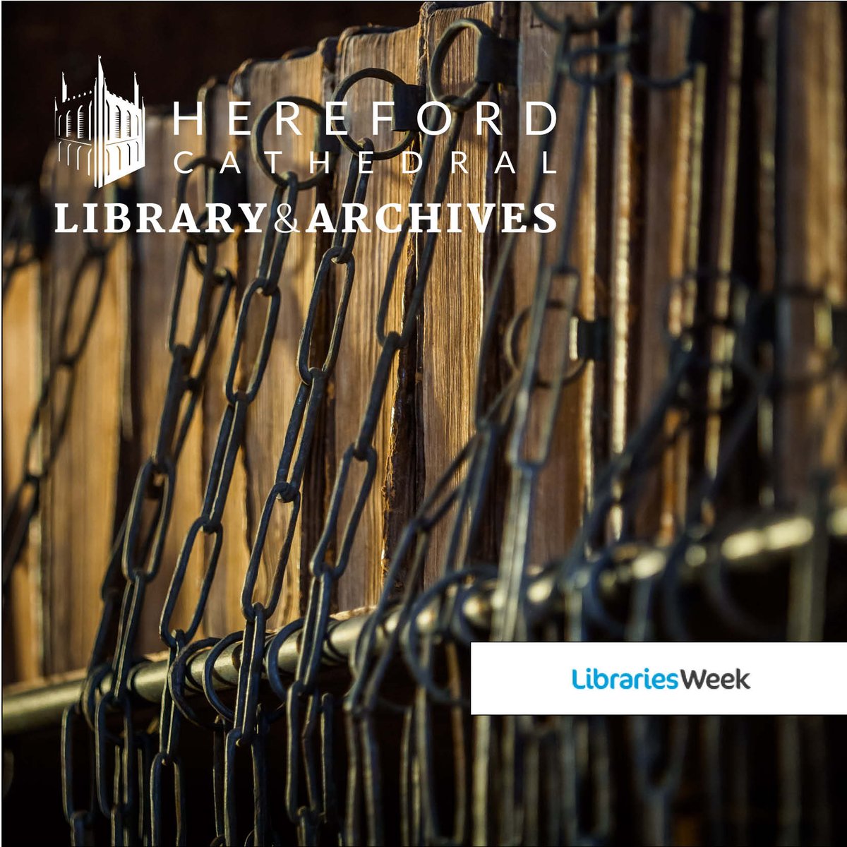 HFDCathedral's tweet photo. LIBRARIES WEEK.
Join Martin Cameron as he talks about Old vs New Rules, in taking care of the books in Hereford Cathedral's Chained Library.
https://t.co/YjvbfMbwSM
#LibrariesWeek #chainedlibrary #visithereford
Visit Herefordshire @eatsleeplivehereford @yourherefordshire https://t.co/eSVvJUjUyx