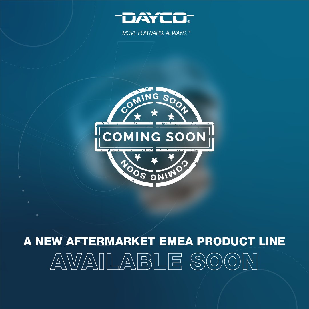 DaycoOfficial's tweet image. A new Dayco Aftermarket EMEA product line will be available soon! 

Stay tuned to discover more

#Dayco #MoveForwardAlways