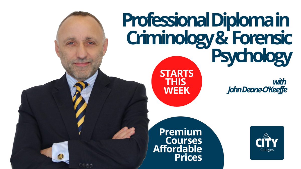 CityColleges's tweet photo. Our ever-popular Diploma in Criminology & Forensic Psychology is now enrolling.
GET BEHIND THE MIND OF CRIME: https://t.co/kdp84QqyY2
#crime #criminology #3rdlevel #studycriminology https://t.co/nJCLDsNs1Y