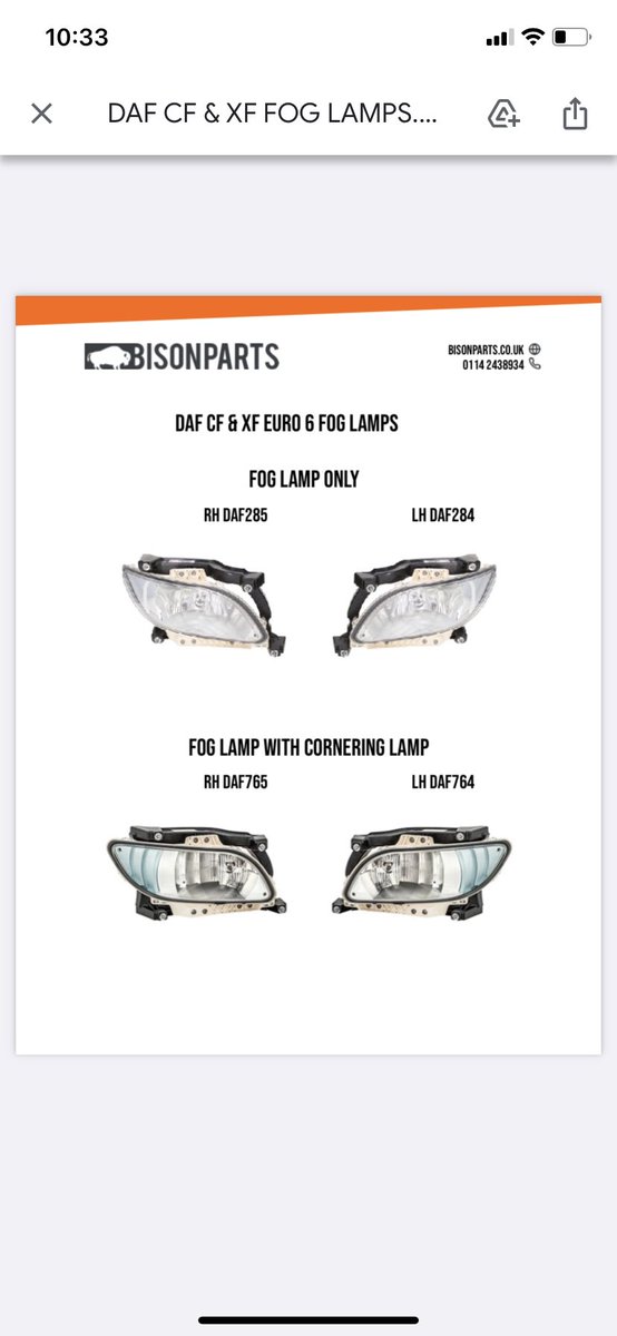 BisonParts's tweet photo. DAF FOG LAMPS, available! #trucking #truck #parts #MondayMotivation https://t.co/Cu1mrCTzSu