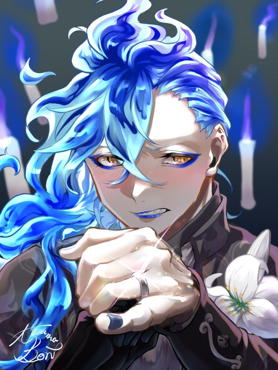 「#あなたのあお色の作品を見せてください! 」|ぼん。🪦原稿のイラスト