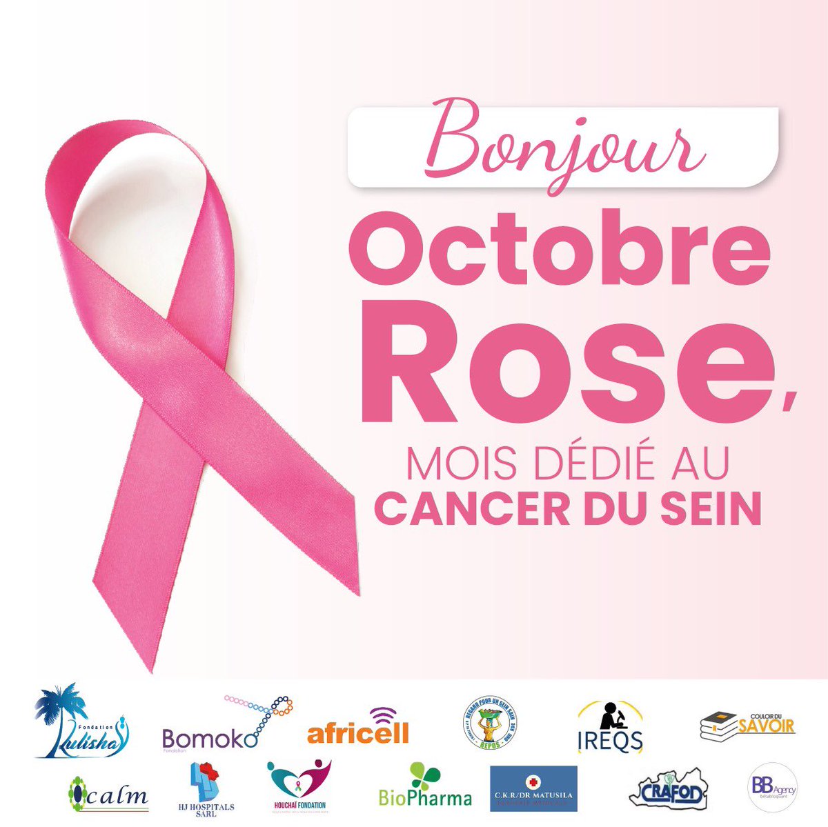 MushobekwaMa's tweet photo. #OCTOBRE_ROSE Au-delà de l'auto palpation qui ne coûte rien, il faut faire la mammographie et/ou l'échographie du sein dans la mesure du possible. Plus tôt la maladie sera découverte et plus vs aurez bcp plus de chance de guérir. ÇA N'ARRIVE PAS QU'AUX AUTRES. Faites attention ! https://t.co/6FljywoHv4