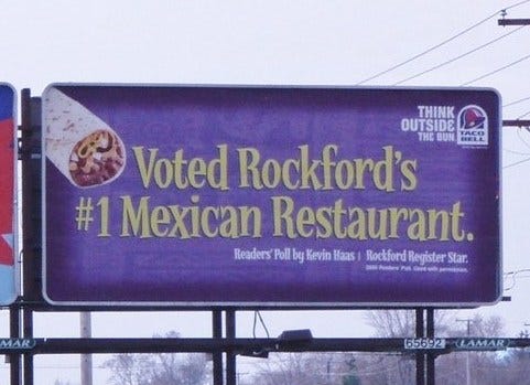 Guys be like “I know a place” then take you to the #1 Mexican restaurant in Rockford, Illinois