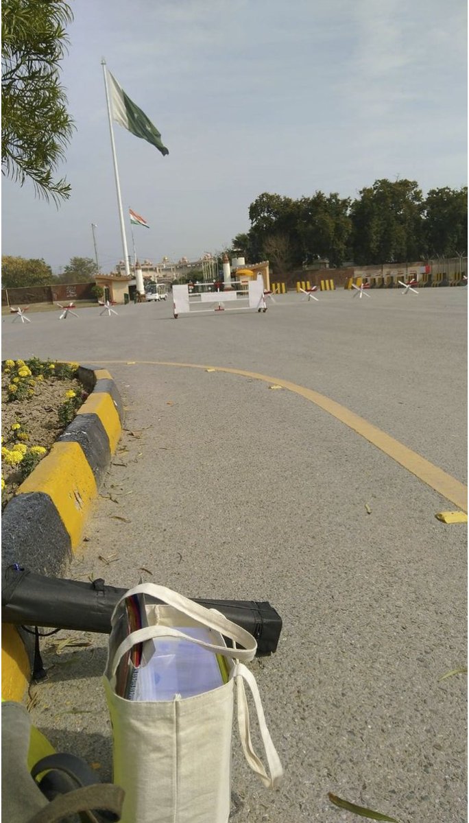 Today’s image was taken in 2019 when Swiss/Pakistani artist Habib Ahmed Afsar met with his Swiss colleague Mara. This illustrates how strong is the desire for cultural workers to work together and how they find ways to do so despite political restrictions and illusionary borders.