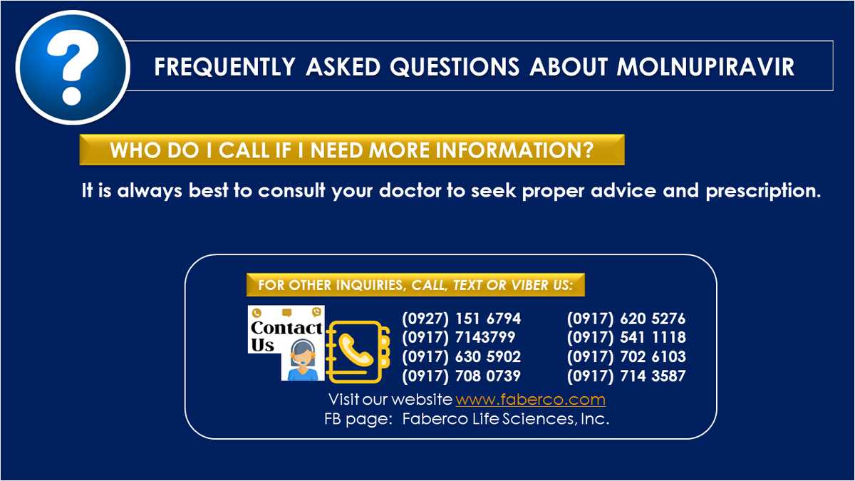 fabercolife's tweet photo. FAQs about Molnupiravir https://t.co/EyZj5NwFt5