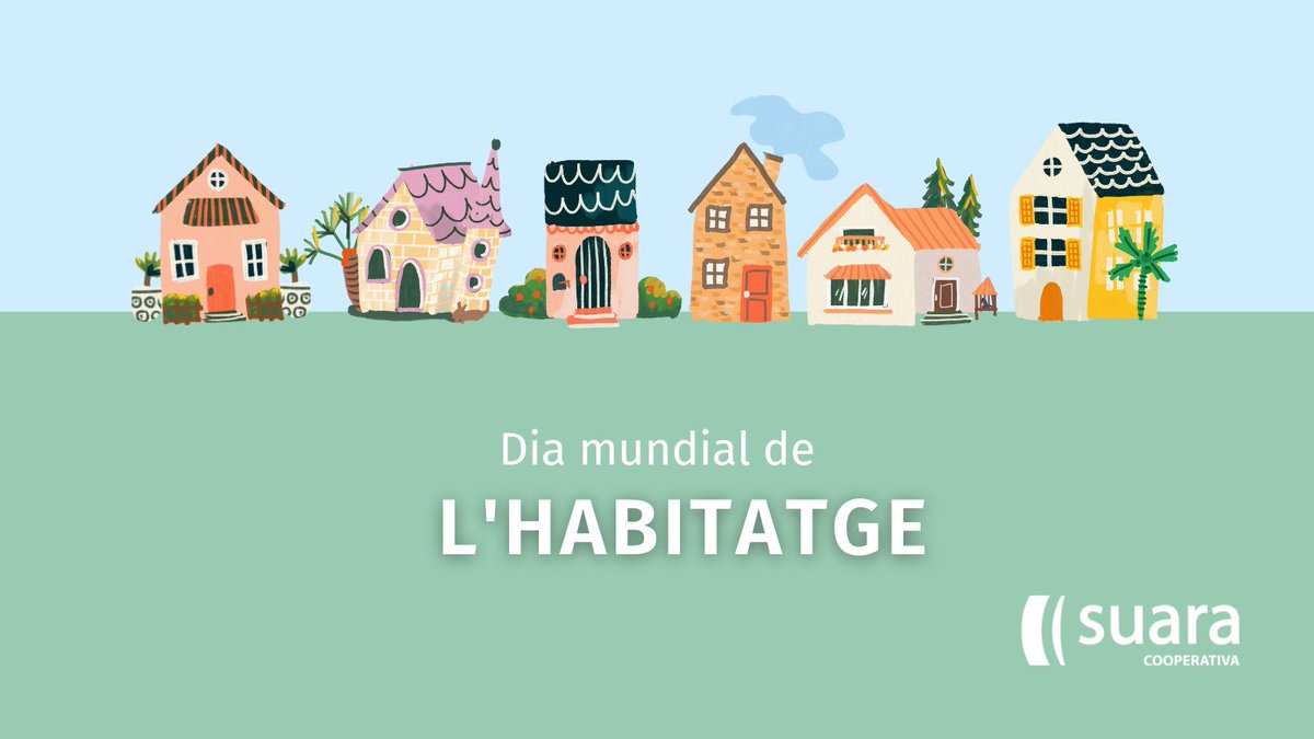 suaracoop's tweet photo. 🏡 Avui és el #DiaMundialHabitatge.

1⃣ de cada 3⃣ catalanes tenen dificultats per accedir a un habitatge digne i accessible. 

Des de Suara refermem el nostre compromís amb les persones més vulnerables i reivindiquem el dret a l’habitatge perquè ningú quedi enrere. #NingúEnrere https://t.co/5eLMSWN560