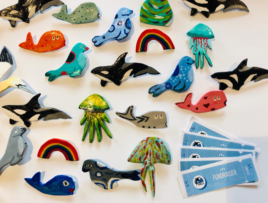 ORCA_web's tweet photo. Thanks to guests on @HurtigrutenEXP #msottosverdrup for their generosity during the final summer voyage of 2022! They donated €600 to ORCA in a raffle to win these brooches made by Ocean Conservationist Leonie & guests. These donations will help our vital work to protect 🐳&🐬 https://t.co/udh5tR0SKK