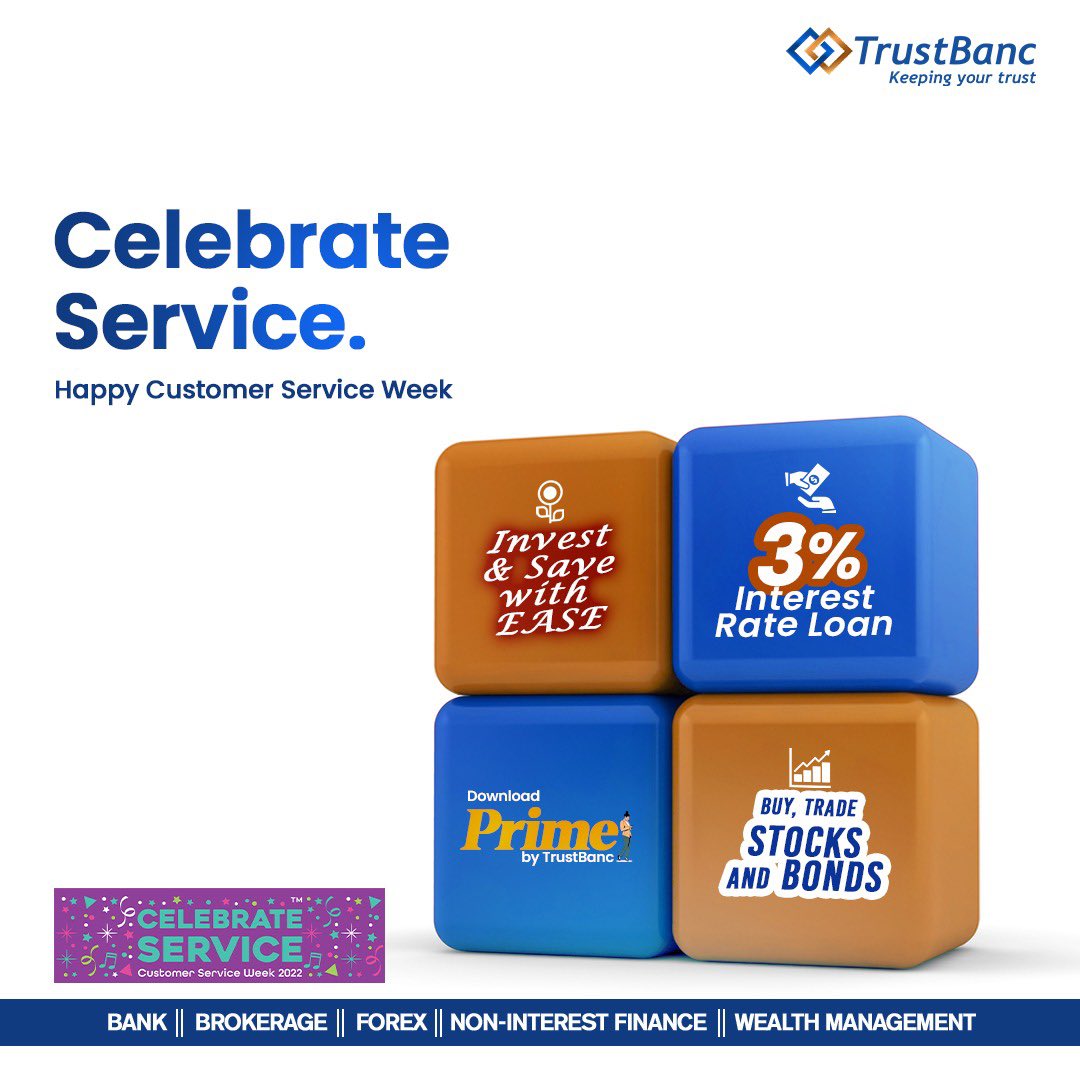 TrustBancgroup's tweet photo. We value you and sincerely appreciate you. 
With your support, we are growing and touching fresh milestones.
Thank you for your trust and confidence in us

Happy Customer Service Week,
From all of us at TrustBanc Group

#TrustBanc #Investing #CustomerServiceWeek #CelebrateService https://t.co/y48NMNeHSJ