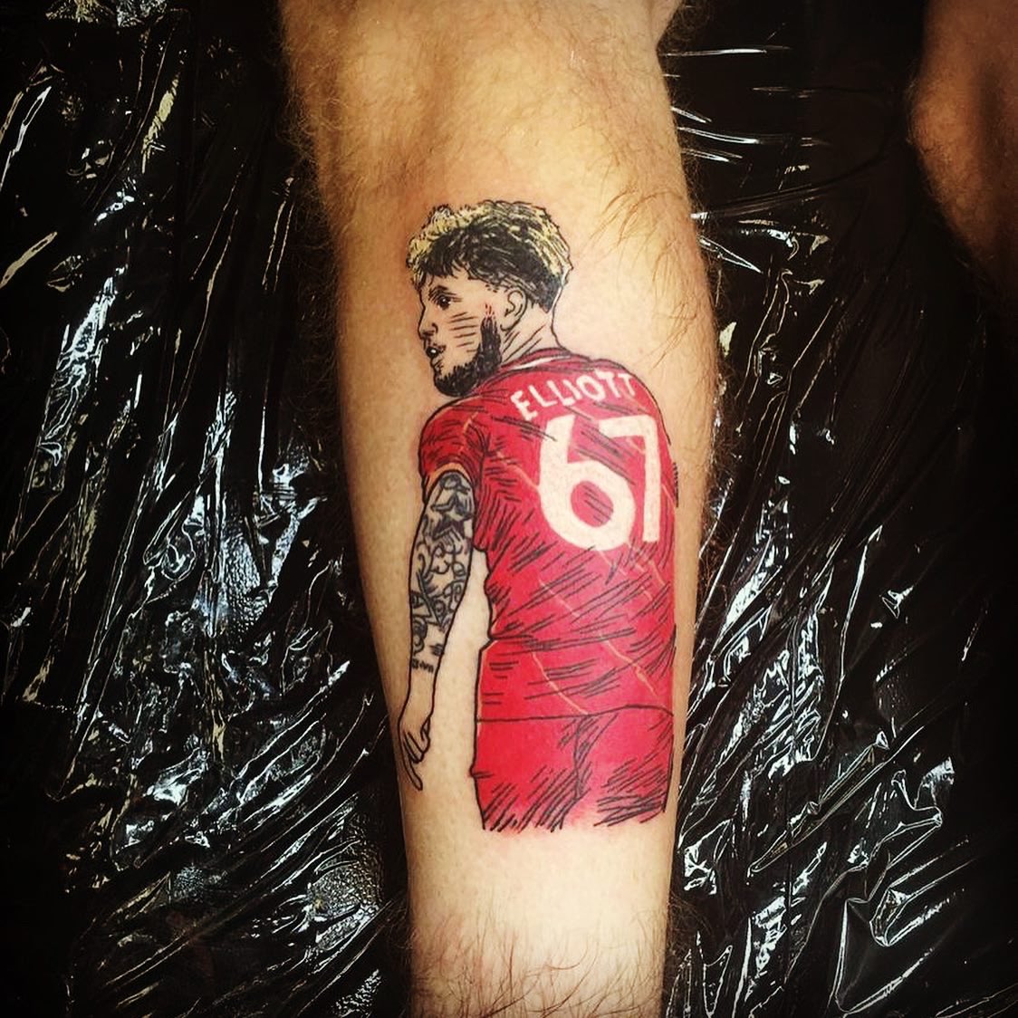 jackson_pullman's tweet photo. New Harvey Elliott tattoo 💎🔥💎 
#HarveyElliott #HE19 #HE67 #Liverpool #Lfc #Tattoo @harveylfc2003 @LFC https://t.co/Ussju8hekv