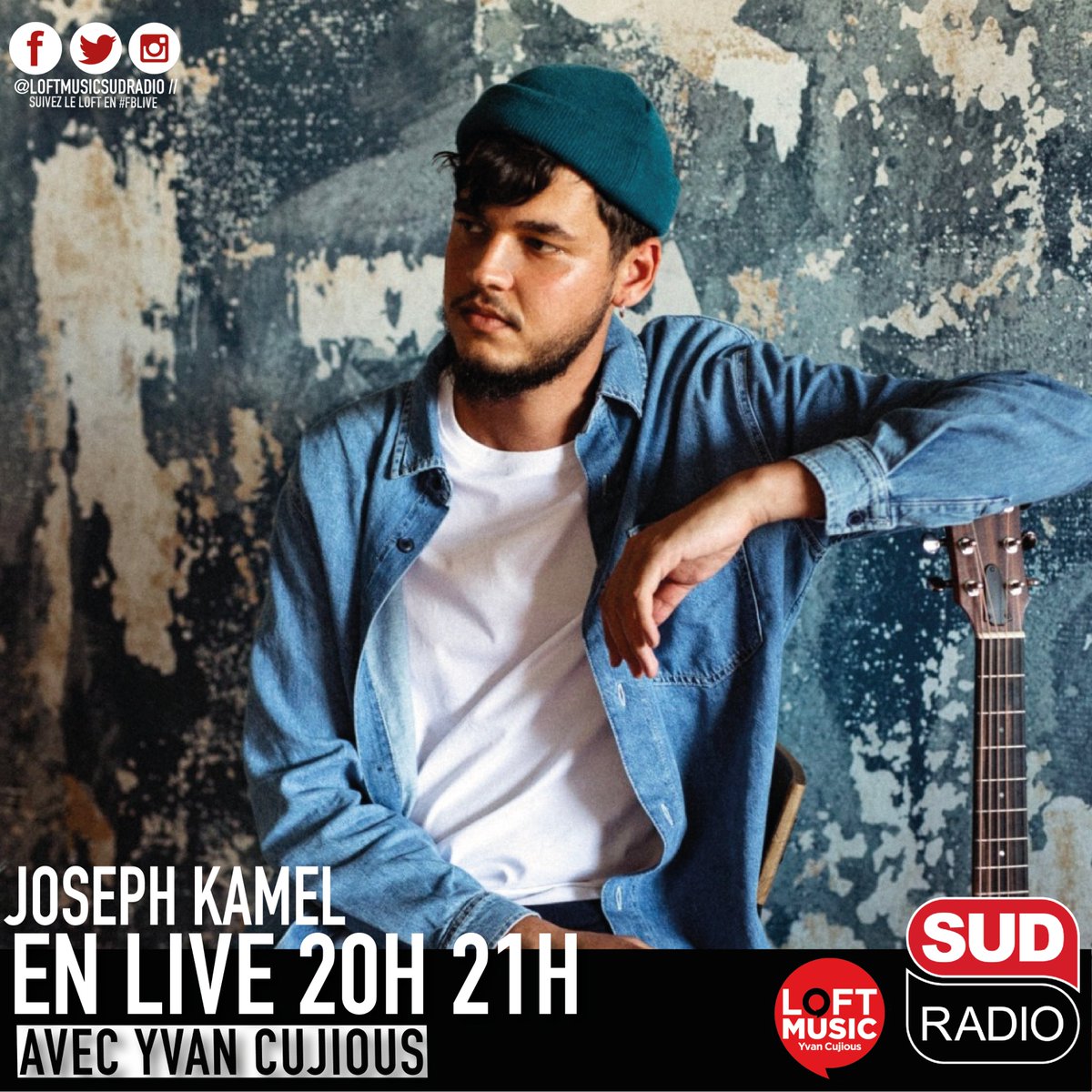 LoftMusicSR's tweet image. 🔴 RDV dès 20H EN LIVE pour le #LoftMusic d'@YvanCujious sur @SudRadio et en #FBLive avec : 

↪️  @Natasha_StPier pour son nouvel album "Jeanne" 📀

↪️  @josephkameloff en live avec son EP "Rendez-Vous"
  
↪️  @NathalieNicolof fondatrice de @JusteHumain1