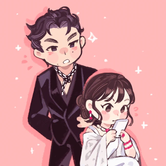 [WLKT]baogeli chibis, and uh...in jokes from the CN side of fandom haha[literal  giving up on being a nun / the priest descends from his mountain] 