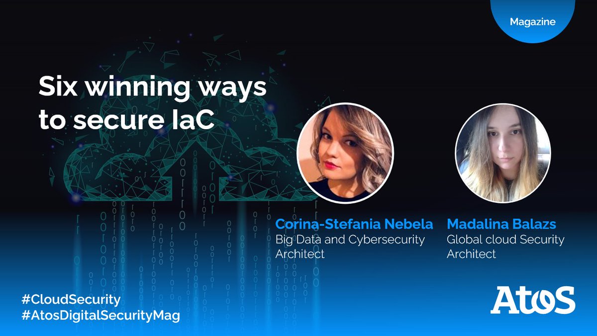 amomatharu's tweet photo. [#AtosDigitalSecurityMag] Discover how to optimize your IaC approach for better with a more secure IT management by following a 6 steps strategy from Corina Nebela &amp; Madalina Balasz 

Read now the article 👉https://t.co/PsolEA7UlU

#CloudSecurity #CyberSecurity #AtosCyberSecMonth https://t.co/Vayh7gzXvc