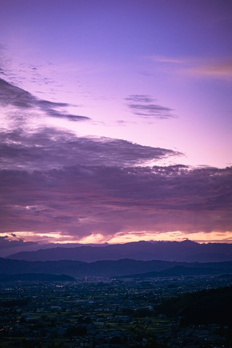 夜明けの空のtwitterイラスト検索結果