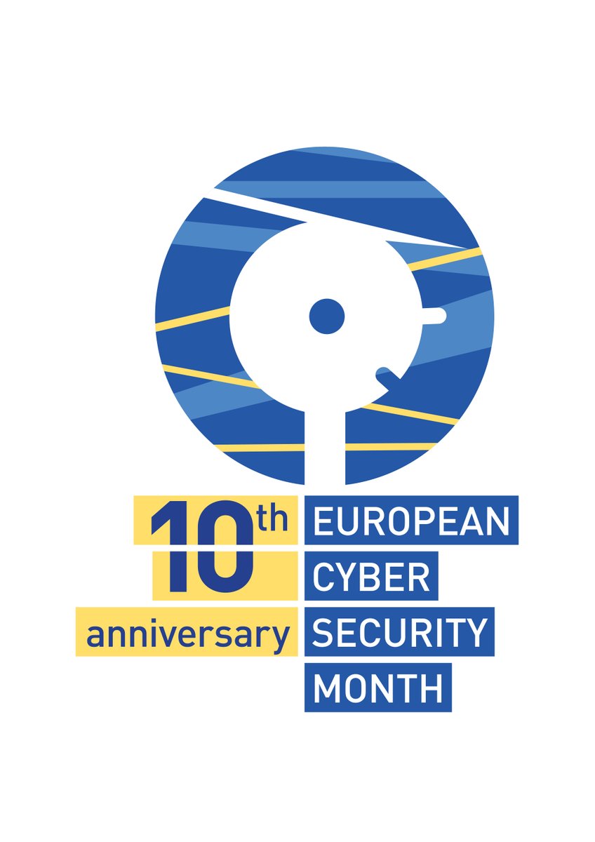 V teku je že deseti evropski mesec kibervarnosti #CyberSecMonth! Postanite ambasadorji kibervarnosti in izvedite vsaj eno aktivnost v podjetju. Na voljo so vam gradiva, ki smo jih pripravili ➡varninainternetu.si/postani-ambasa… 
#thinkb4uclick #Choose2BeSafeOnline