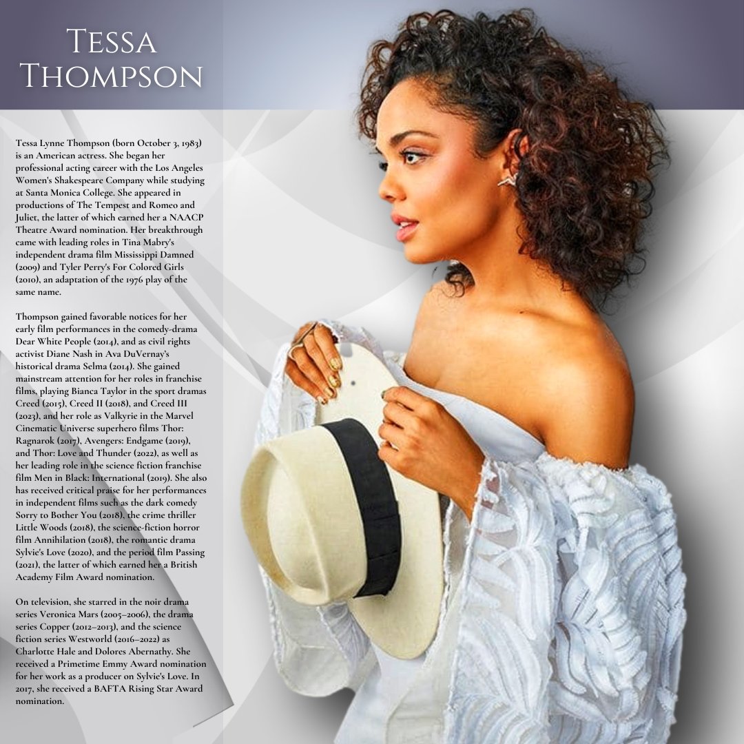 Happy birthday to Tessa Thompson. 
 