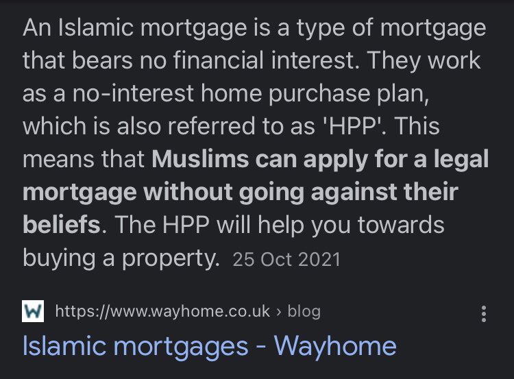 @PeterVWharton @dave43law @SydLloyd Muslim people aren’t banned from getting mortgages though.🤷‍♂️