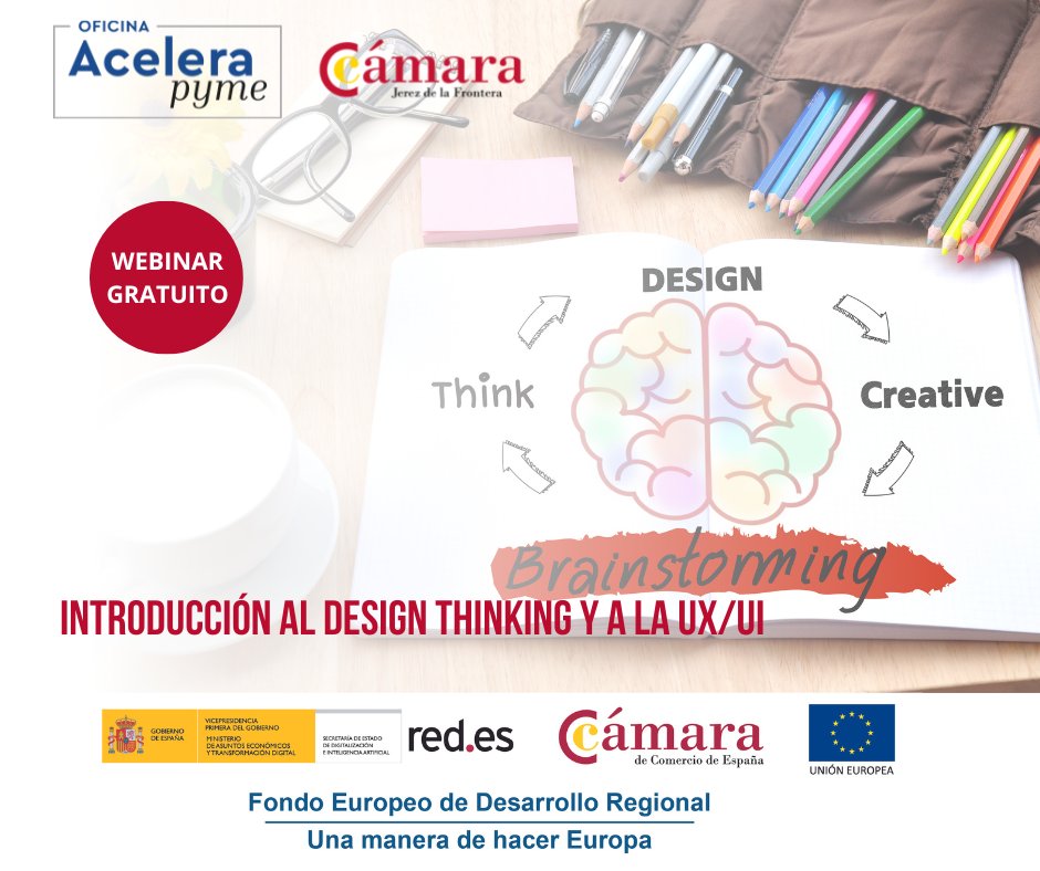 CamaraJerez's tweet photo. 🗣️Conoce el método 𝗗𝗲𝘀𝗶𝗴𝗻 𝗧𝗵𝗶𝗻𝗸𝗶𝗻𝗴 y el diseño basado en el 𝘂𝘀𝘂𝗮𝗿𝗶𝗼 para mejorar los ratios de respuesta de las 𝗰𝗮𝗺𝗽𝗮ñ𝗮𝘀 𝗱𝗲 𝗺𝗮𝗿𝗸𝗲𝘁𝗶𝗻𝗴 en la próxima 𝘄𝗲𝗯𝗶𝗻𝗮𝗿 de la #OAP
📅19 de octubre 🕘 9:00h
ℹ️https://t.co/kRFnpFkBL0 https://t.co/wkMYrJFbZl