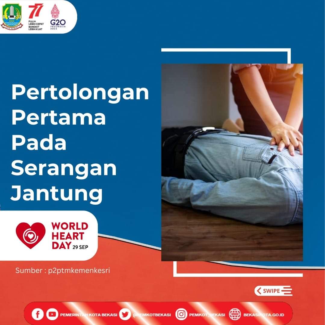 pemkotbekasi's tweet photo. #abangmpok, simak pertolongan pertama pada serangan jantung.
.
Sumber @p2ptmkemenkesRI
.
#useheartforeveryheart
#bekasikotagoid
#kotabekasi https://t.co/krvBrqE6Ak