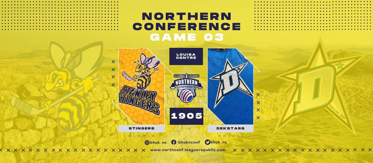 🏆 Northern Conference 2022/23 🏆

Let the season commence! It's Gameweek 1 of a fresh new Northern Conference season and we have 3 games in the opening week, starting tomorrow at the Gateshead Leisure Centre.

04/10 2000 - ⭐️ v 🌪⚪️
06/10 1930 - 🦈 v 🌪🔴
07/10 1905 - 🐝 v ⭐️