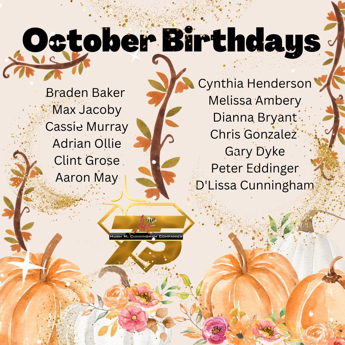 Happy Birthday to all our associates celebrating a birthday this month. May your birthdays be filled with pumpkin spice and all things nice.

#HMC #birthdays #beehive