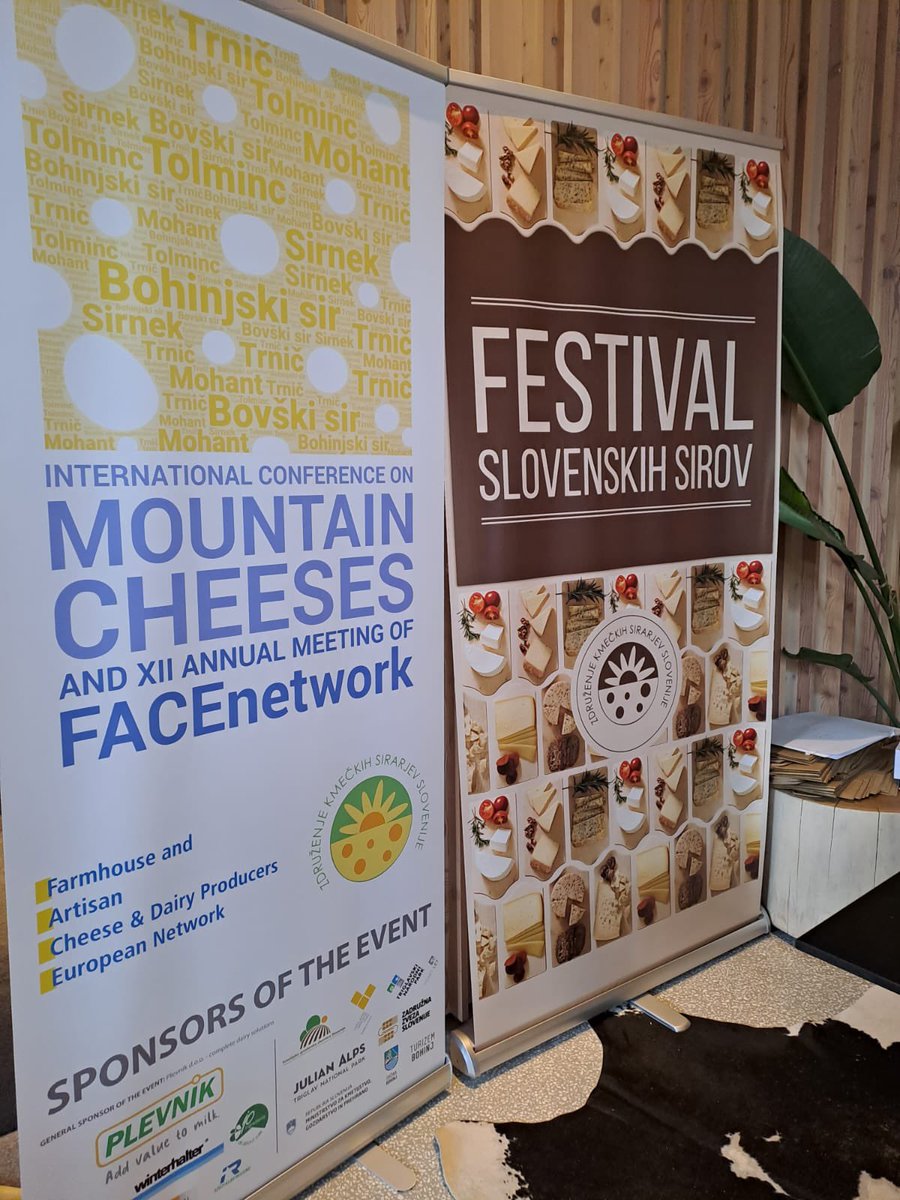 EleveursChevres's tweet image. La conférence annuelle du congrès de #FACEnetwork démarre! Premier discours de la nouvelle présidente de  @JurssKerstin, élue hier. Cette année la Slovénie a voulu mettre l’accent sur les fromages de montagne, fil rouge de la conférence sur les fromages fermiers et artisanaux🧀