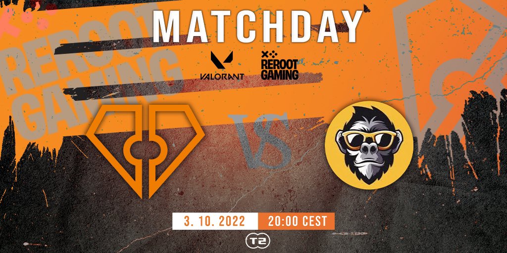 Our Valorant roster is participating in @GamingReroot’s Valorant Balkan Showdown today! Let’s show them some support👀 🆚Majmunizacija 🕗20:00 ▶️youtube.com/c/RerootGaming