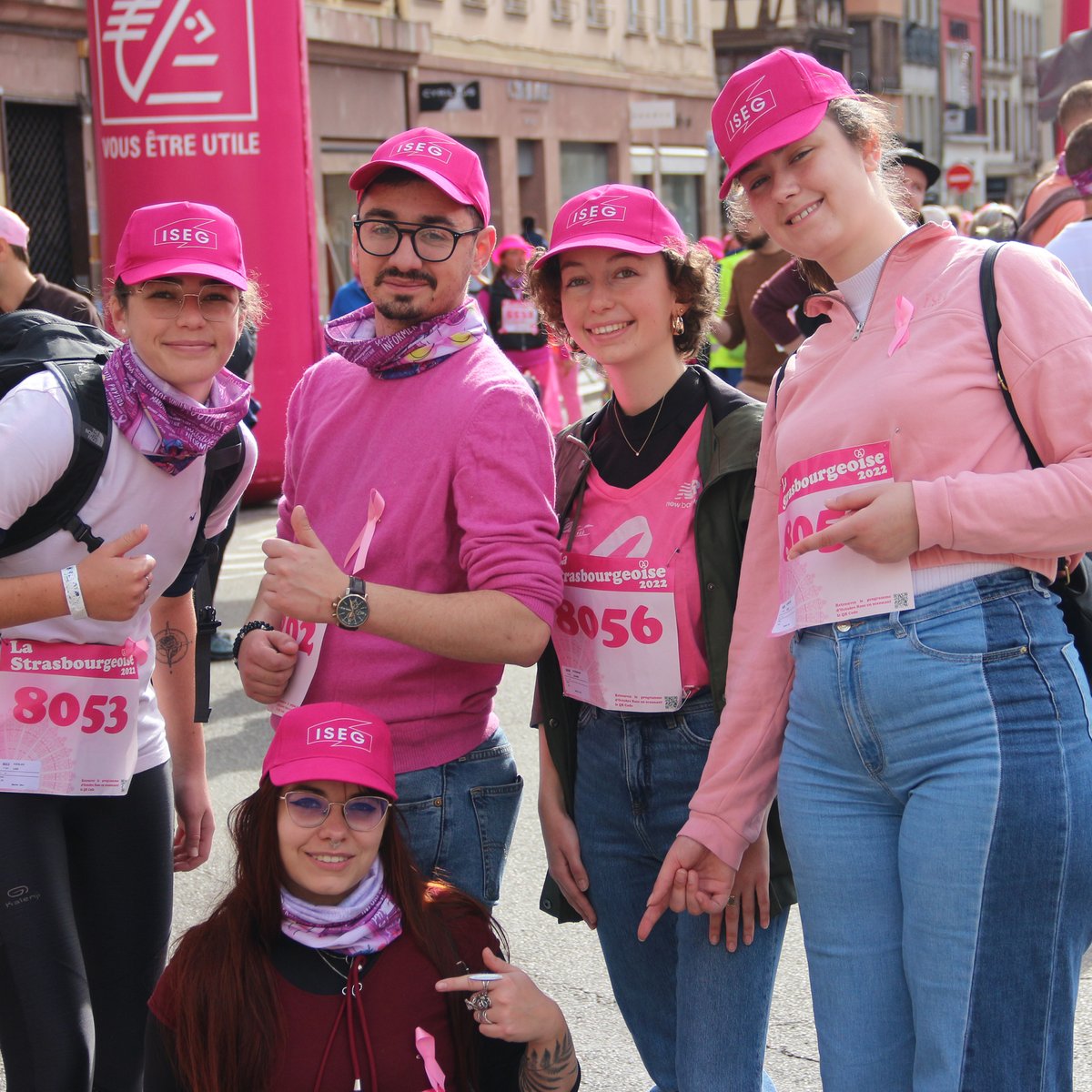 iseg_strasbourg's tweet photo. #OCTOBREROSE 

Engagés dans la lutte contre le cancer du sein ! 🎗️🎀 Bravo à nos étudiants pour leur participation à la marche de La Strasbourgeoise ce dimanche. 

👉 Retrouvez les prochains événements de La Strasbourgeoise ici : https://t.co/YZvUHQLzI4 https://t.co/NBDZMQjUXF