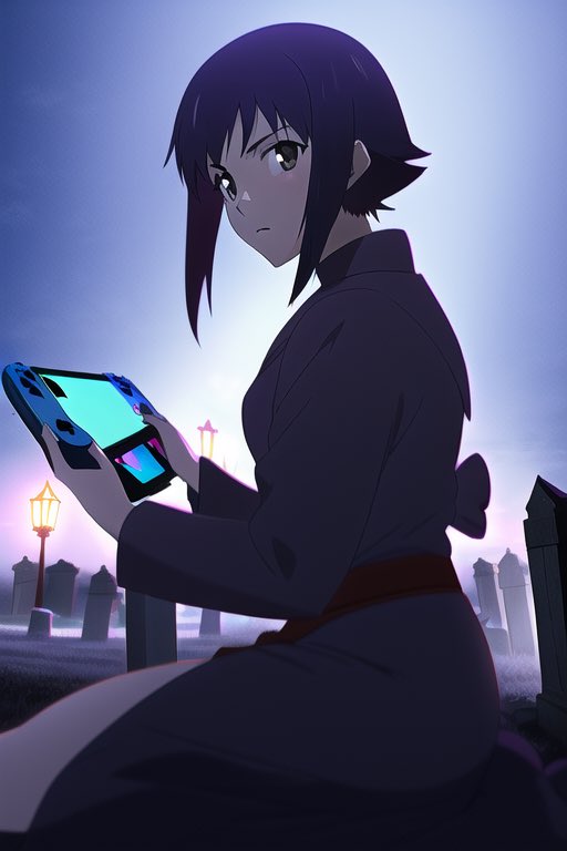 「先程リリースされた画像生成AIを早速試してみた。全て「墓地でニンテンドーSwit」|SONICのイラスト