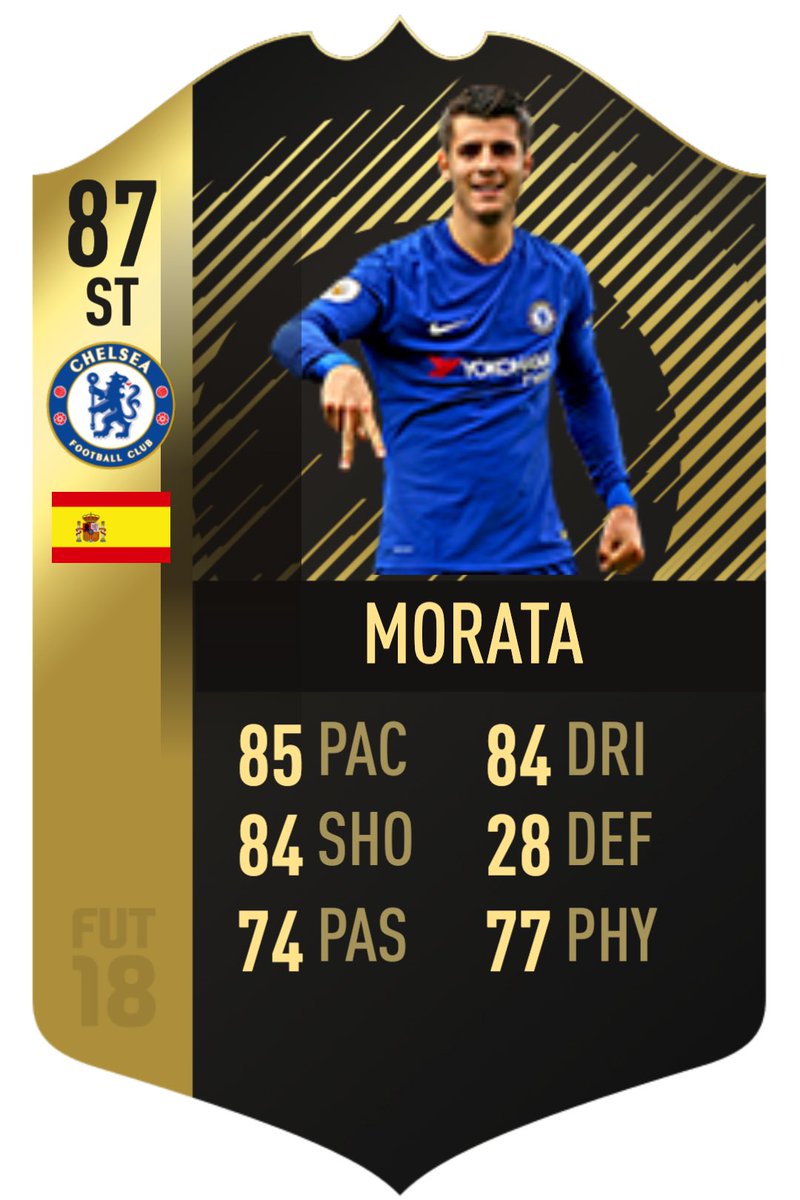 FUTBIBLE_1's tweet photo. «Haaland cant be in #TOTW3»
«His #OTW item are in packs»
Example: Morata in #FUT18
Items added to the game:
#TOTW2 (27.09.2017)
#OTW (29.09.2017) https://t.co/0rIixOVfIE