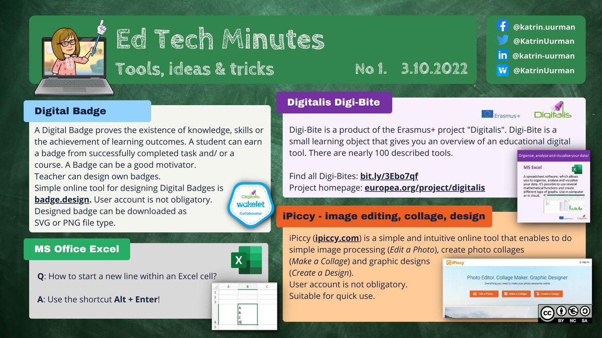KatrinUurman's tweet photo. Decided to delight my teachers with #EdTech newsletters starting this Oct. After creating it, decided to translate and share it with you too. Hope you'll enjoy the 1st edition! Feedback is welcome 🙂
#digitalisproject @ipiccy #MIETrainer #WeAreSMART #WakeletWave https://t.co/ZU7VSFeQYJ