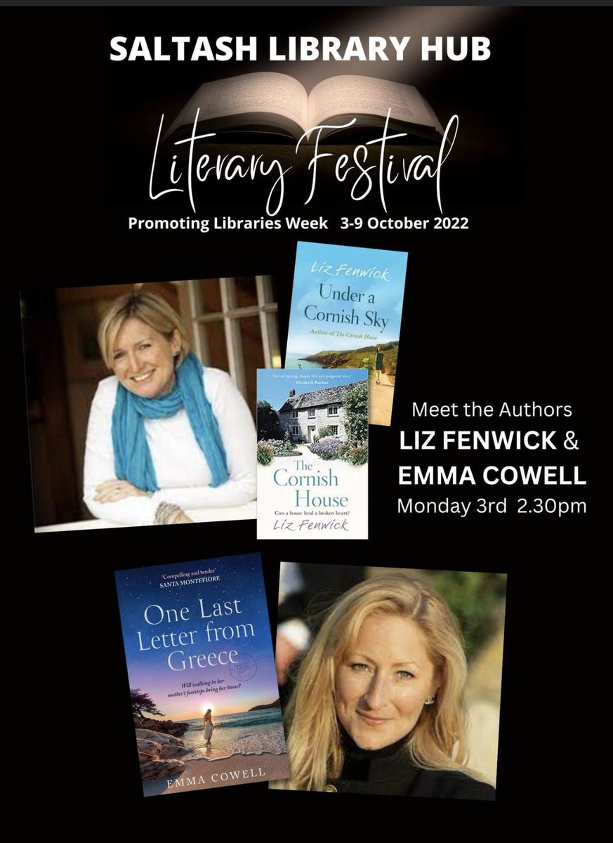 It’s #librariesweek and I’m so excited to be chatting with @emmalloydcowell Saltash Libraries today at 2:30  <a href="/LibraryCornwall/">Cornwall Libraries</a> <a href="/HQstories/">HQ Stories</a> <a href="/AvonBooksUK/">Avon Books UK</a>