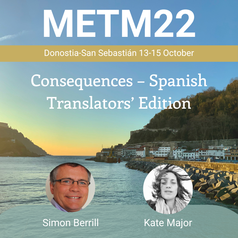 METMeetings's tweet photo. Simon Berrill & Kate Major will present translators working in Spanish and English with tricky text snippets. Attendees will flex their creative muscle and learn from the range of solutions offered by their peers. https://t.co/okkbsxoe9J
#METM22 #xl8 #interactiveCPD #PeerToPeer https://t.co/IVHZm5ITH2