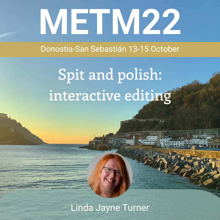 METMeetings's tweet photo. Linda Turner's interactive editing session will present #METM22 attendees with the opportunity to share and compare different approaches to text editing and subject knowledge in a supportive and entertaining way. https://t.co/7SyuqE6F2X
#AmEditing #interactiveCPD #PeerToPeer https://t.co/d1hgihyzBy