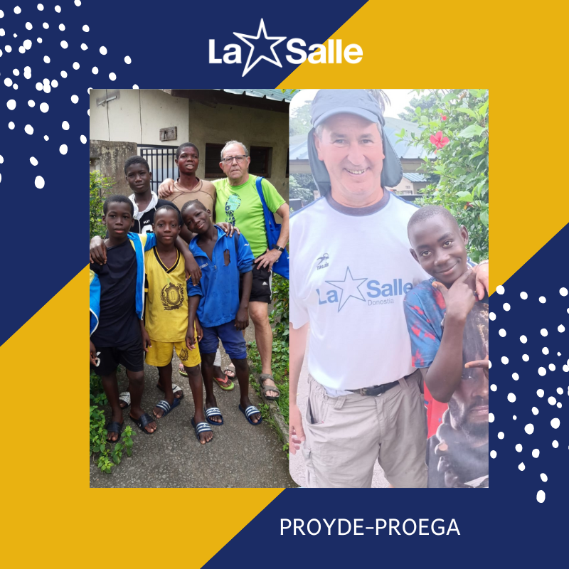 lasallearlep's tweet photo. La presencia de los voluntarios de nuestra ONGD lasaliana PROYDE-PROEGA ha ayudado a que los niños del Hogar Akwaba (Costa de Marfil) desarrollen valores para la vida en sociedad: apoyo mutuo, ayuda, confianza, solidaridad, creatividad o colaboración. #JusticiaYPaz #AcciónSocial https://t.co/EYq6oY08RC