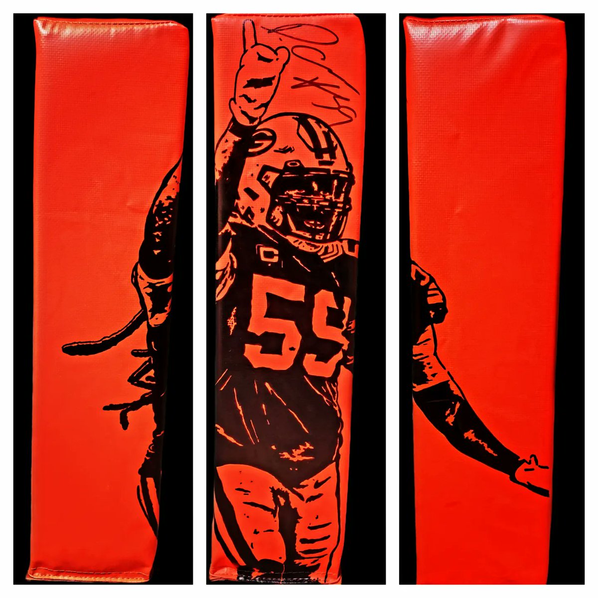 RaleighEric's tweet photo. And here is a @Came_Along_Way pylon I drew up and had him sign on the @WDUZ show. Love how this one turned out https://t.co/Nh5PTDNLnW