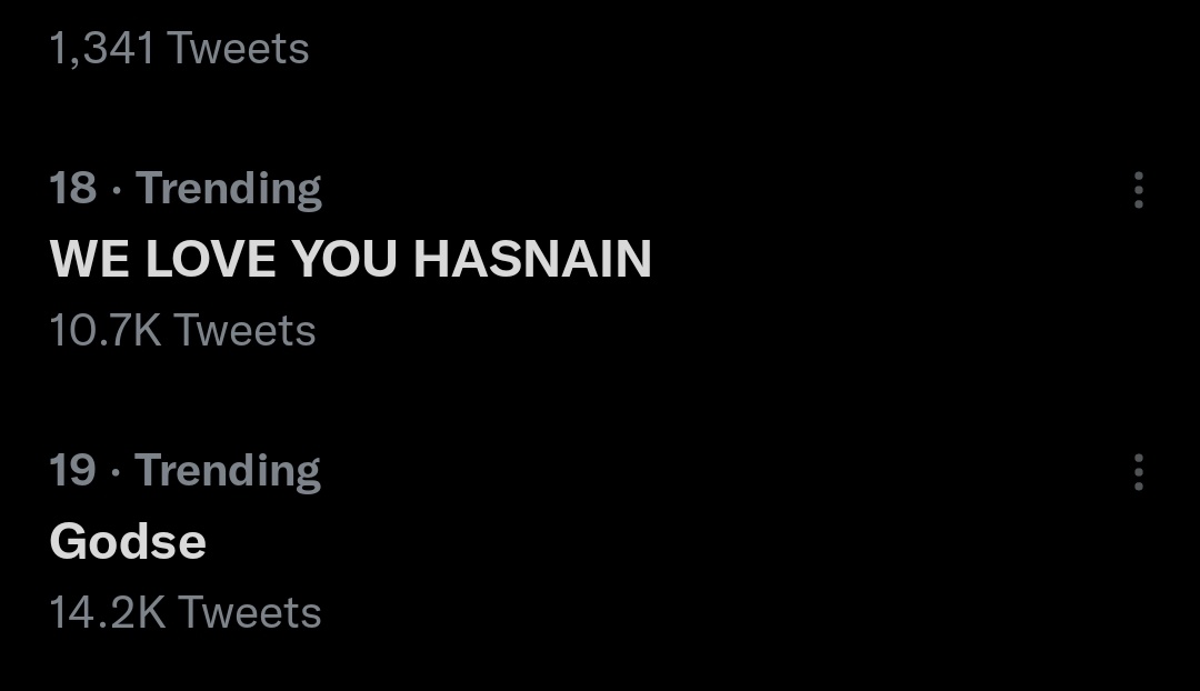 bindassss_'s tweet photo. It's on 18 now keep going
WE LOVE YOU HASNAIN https://t.co/nxO6tawR3R